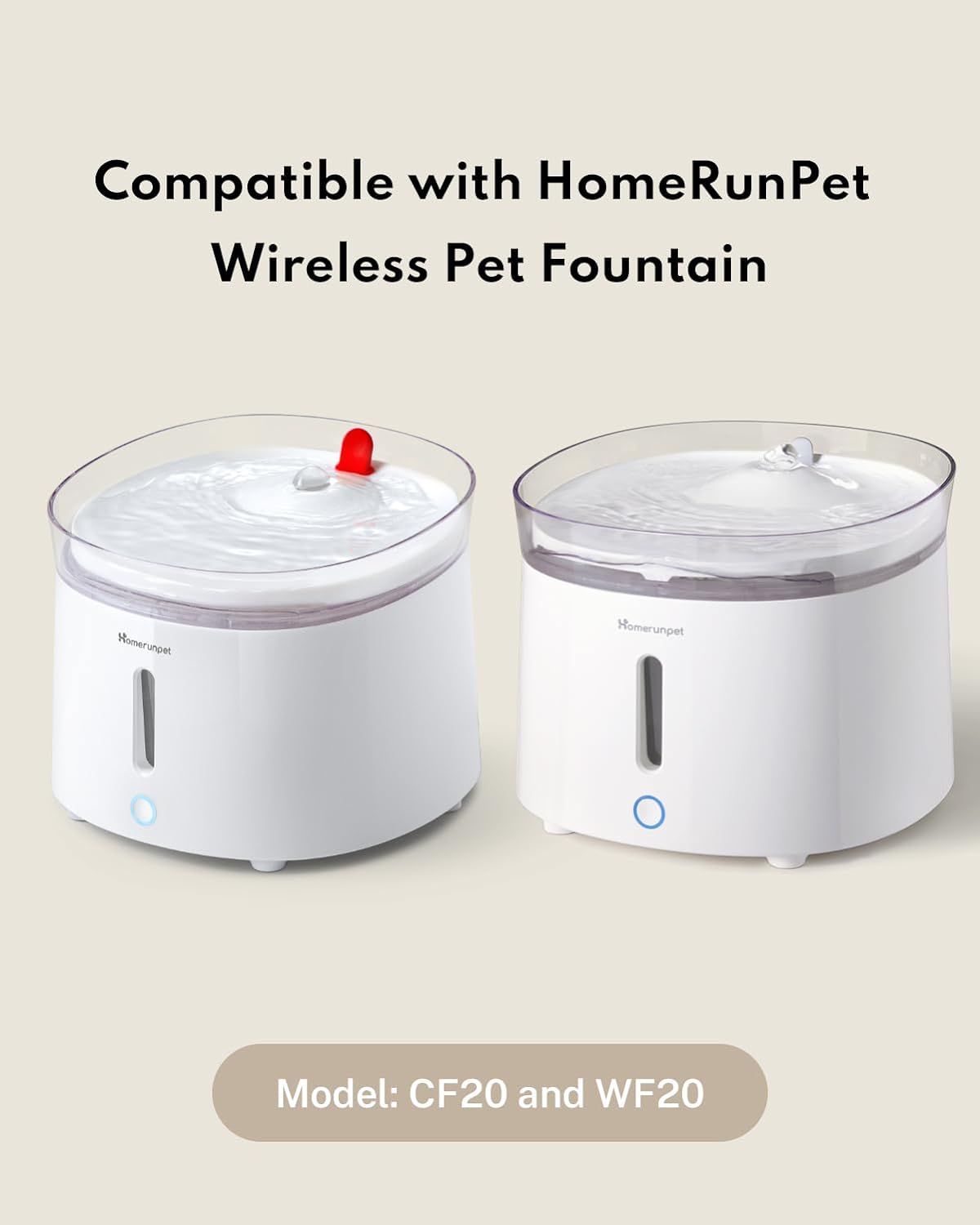 HomeRunPet Cat Water Fountain Wireless Pump 3rd Compatible with Model WF20