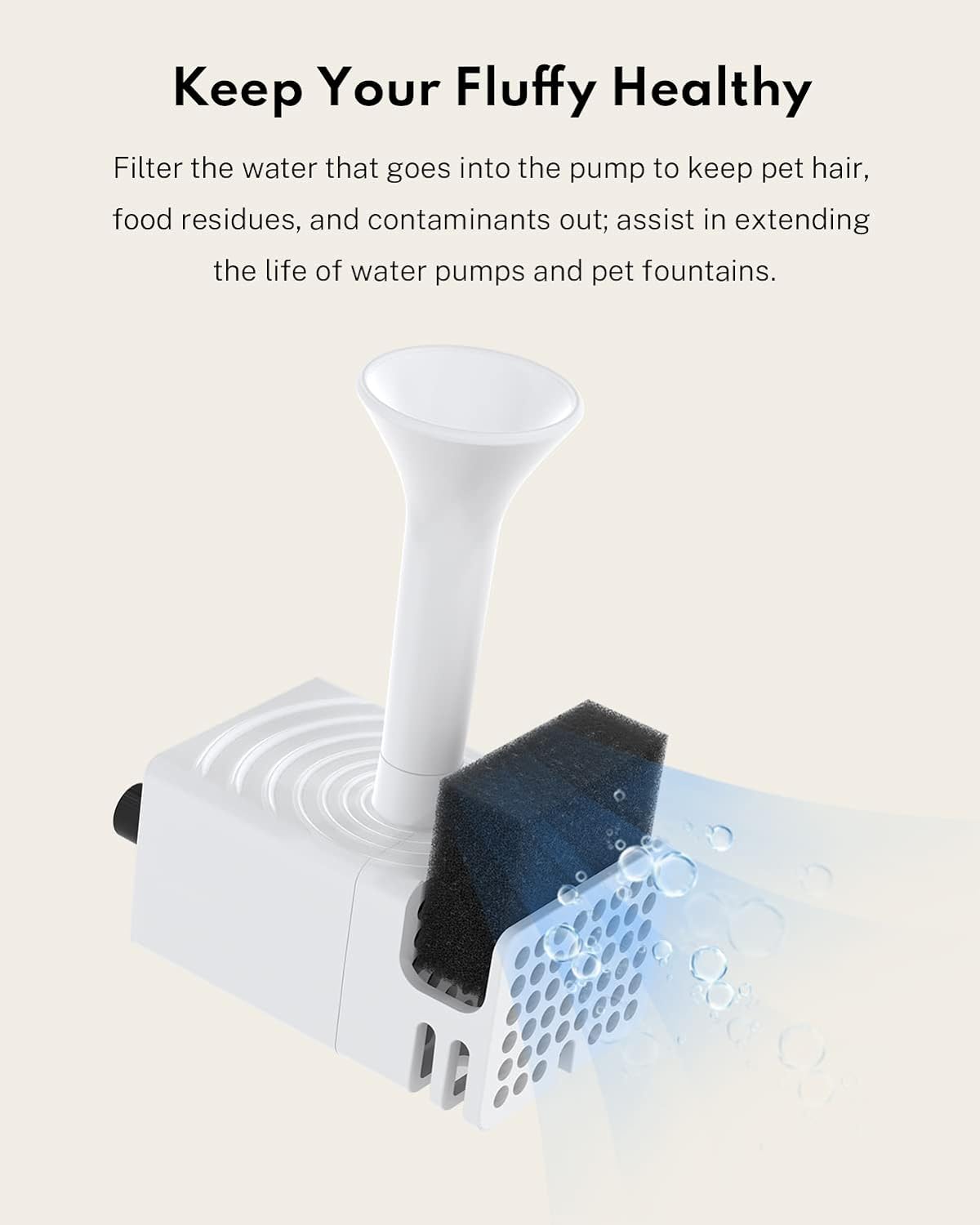 HomeRunPet Cat Water Fountain Wireless Pump 3rd Compatible with Model WF20